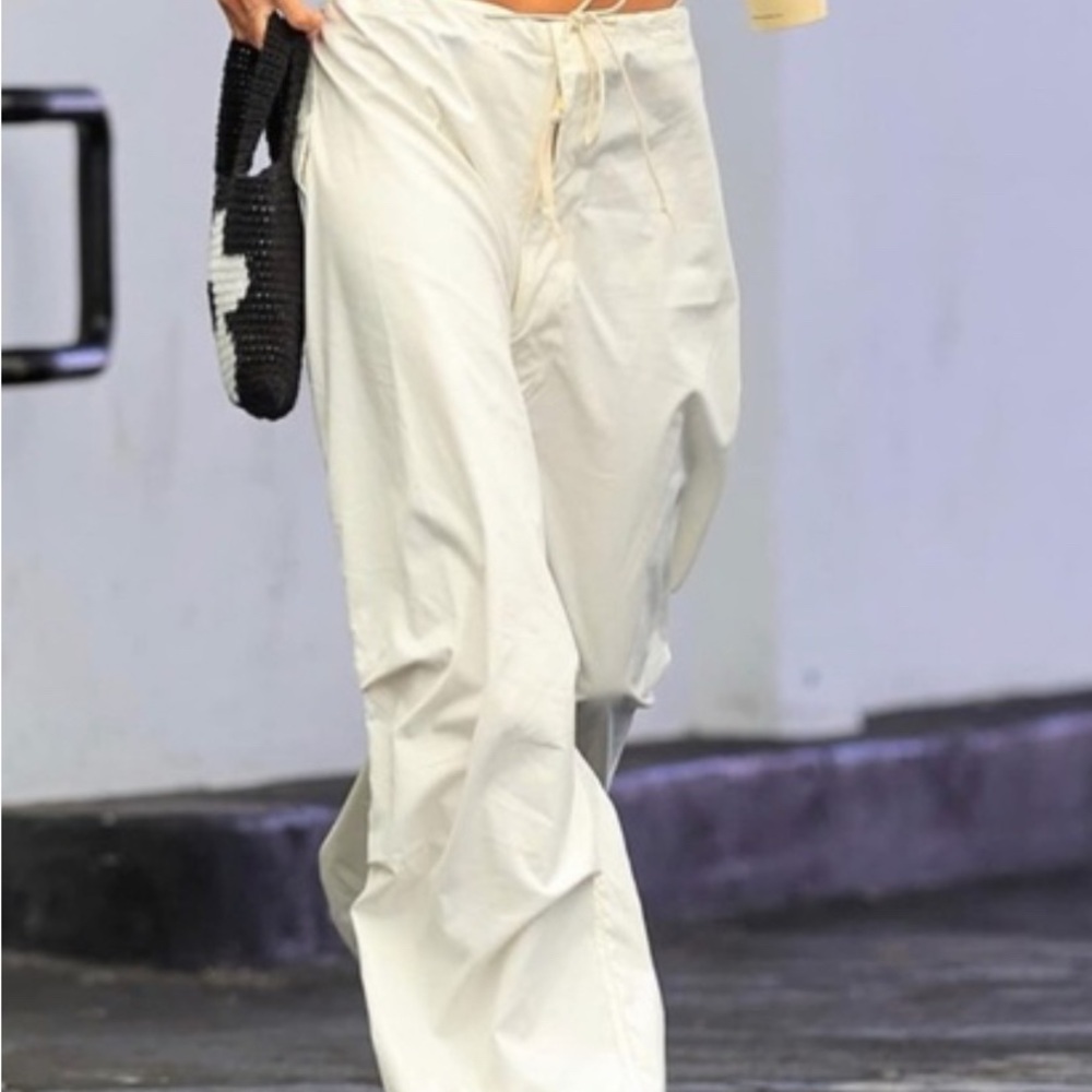 Urban White Parashoot Pants